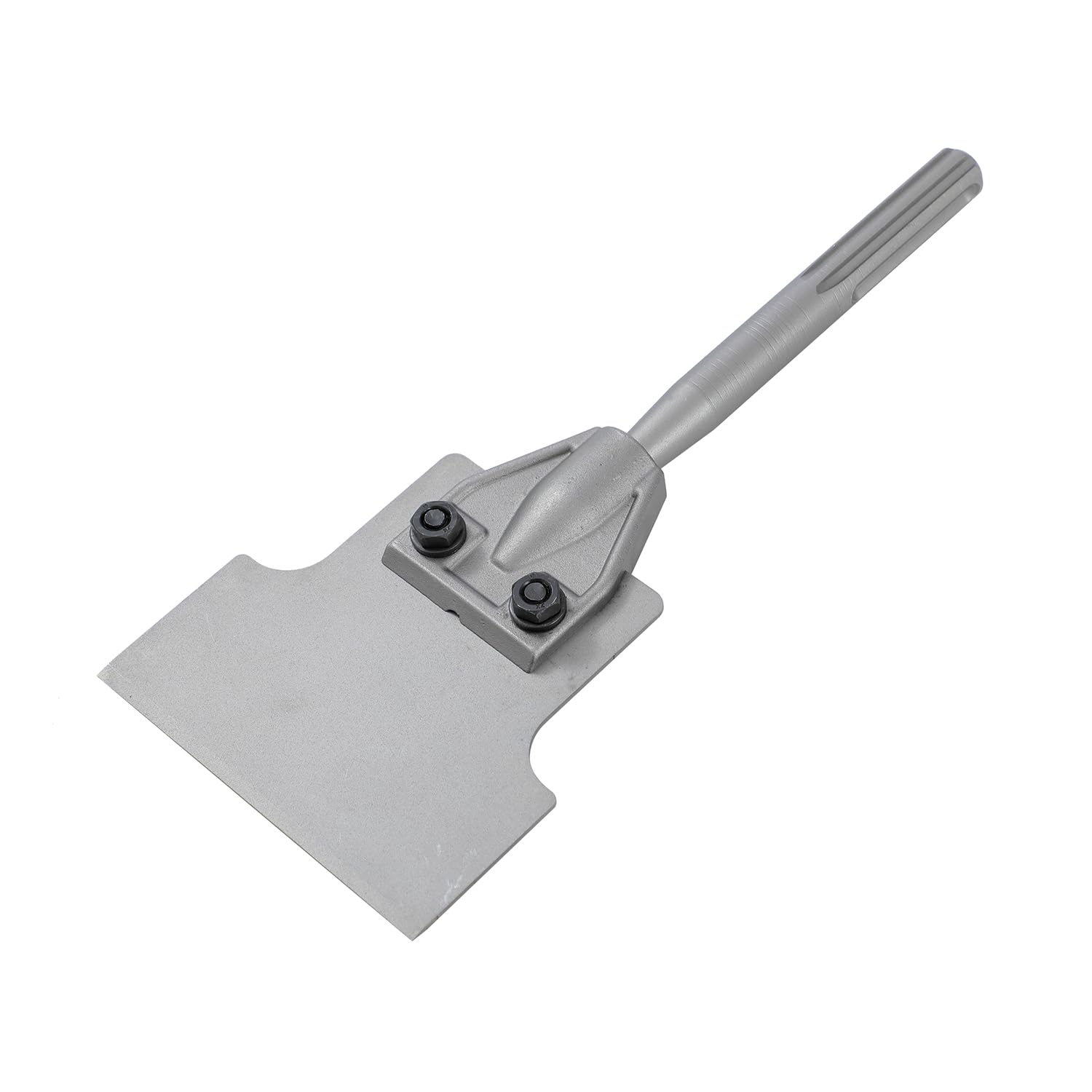 TOPWAY Set di SDS Plus/Max Scalpello per Piastrelle 4 Pollici + 5 Pollici Raschietto per Pavimenti, Scalpello a Spatola per Rimozione di Piastrelle, Tappeti, Linoleum 121118