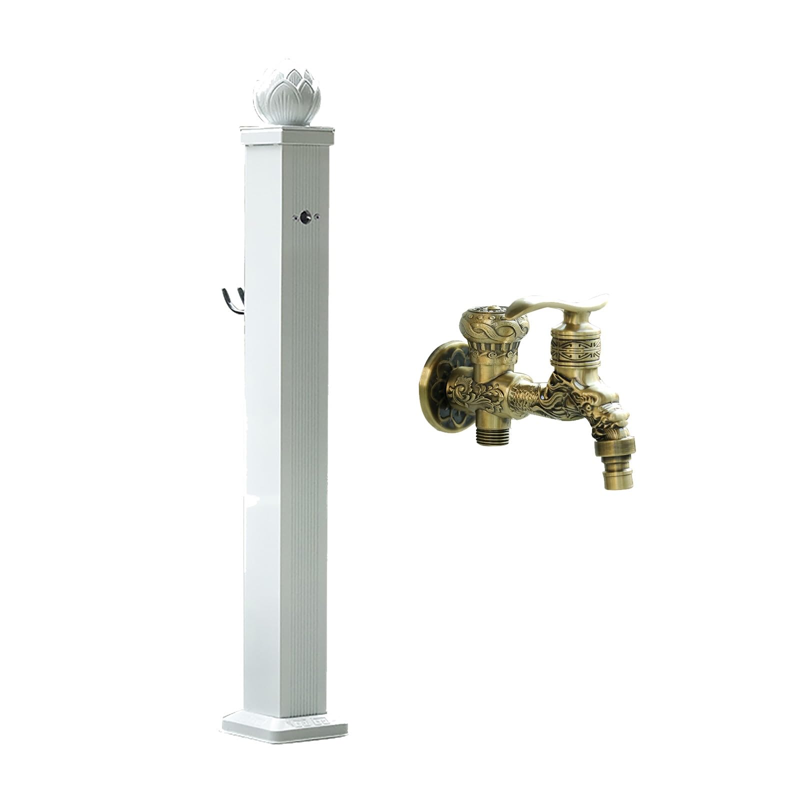 重厚!! ヴィンテージ 純銅 真鍮 真ちゅう 水栓口 蛇口 ヴィンテージ 真鍮製 蛇口 アンティーク 水栓 - メルカリ