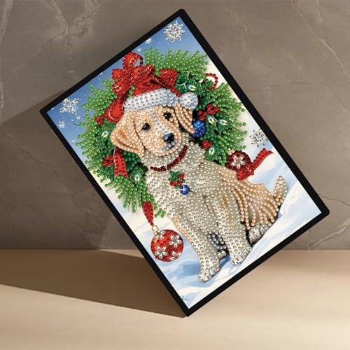 Diamond Art Carnet de notes Noël cadeau idéal format A5 pour journal intime - 5
