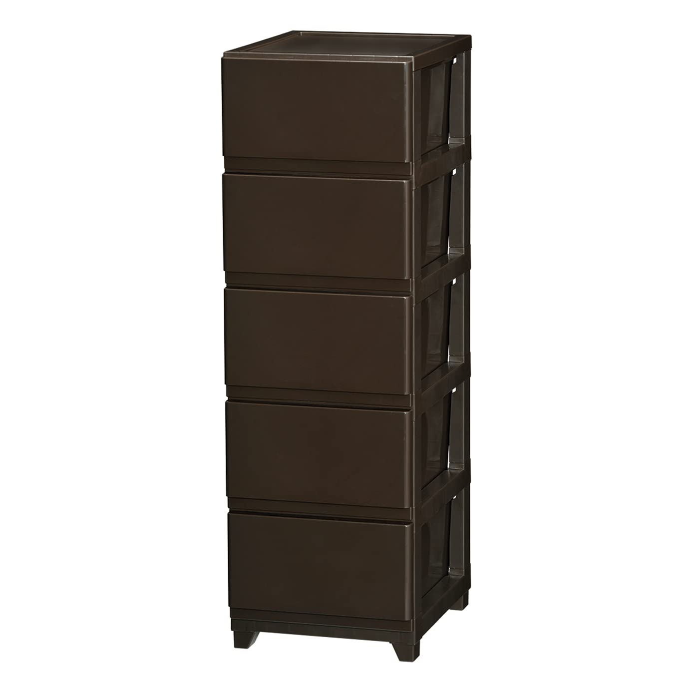 チェスト 5段 ダークブラウン