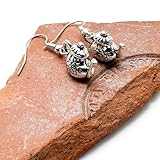 Teapot Charm Earrings, Tibetan Silver 3D Tea Pot Charm Beads on Nickel Free Hooks : 33mm long, Gift for British Tea Lover, Fun Fancy Dress Drop Earrings for Women - Image 5