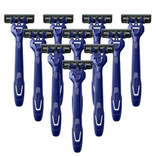 Harry's Disposable Razors for Men - 10 Count - 3-Blade Men's Razors for Travel and On-the-Go Convenience