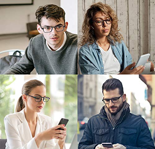 Image of Blue Light Blocking Glasses Square Lightweight Frame Computer /Reading /Gaming /TV /Phones glasses Women Men