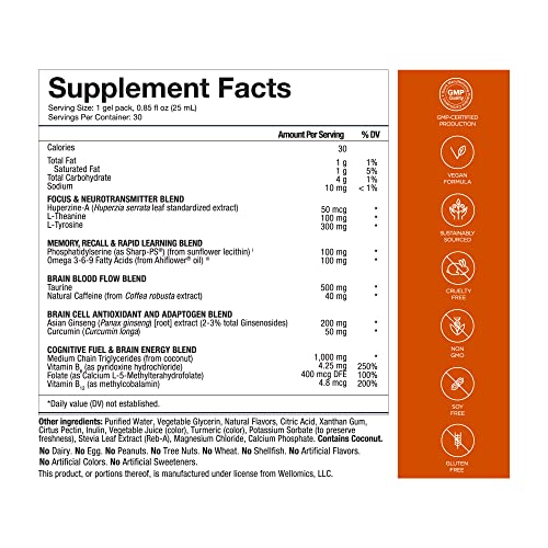 Healthycell Bioactive Multi & Focus + Recall Bundle | Liquid Gel Complete Daily Multivitamin & Nootropic Brain Boost Supplement For Brain Health - Essential Minerals & Vitamins For Men And Women #TOP1