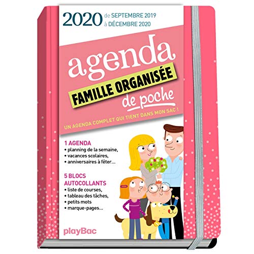 Agenda de poche de la famille organisée 2020 - Rose (de sept 2019 à décembre 2020): S'organiser n'a jamais été aussi simple ! Agenda de poche de la famille organisée 2020 - Rose (de sept 2019 à décembre 2020): S'organiser n'a jamais été aussi simple !