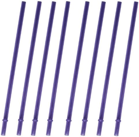 Purple Replacement Acrylic Straw Set of 8, Fits for 16oz, 20oz, 24oz Tumblers