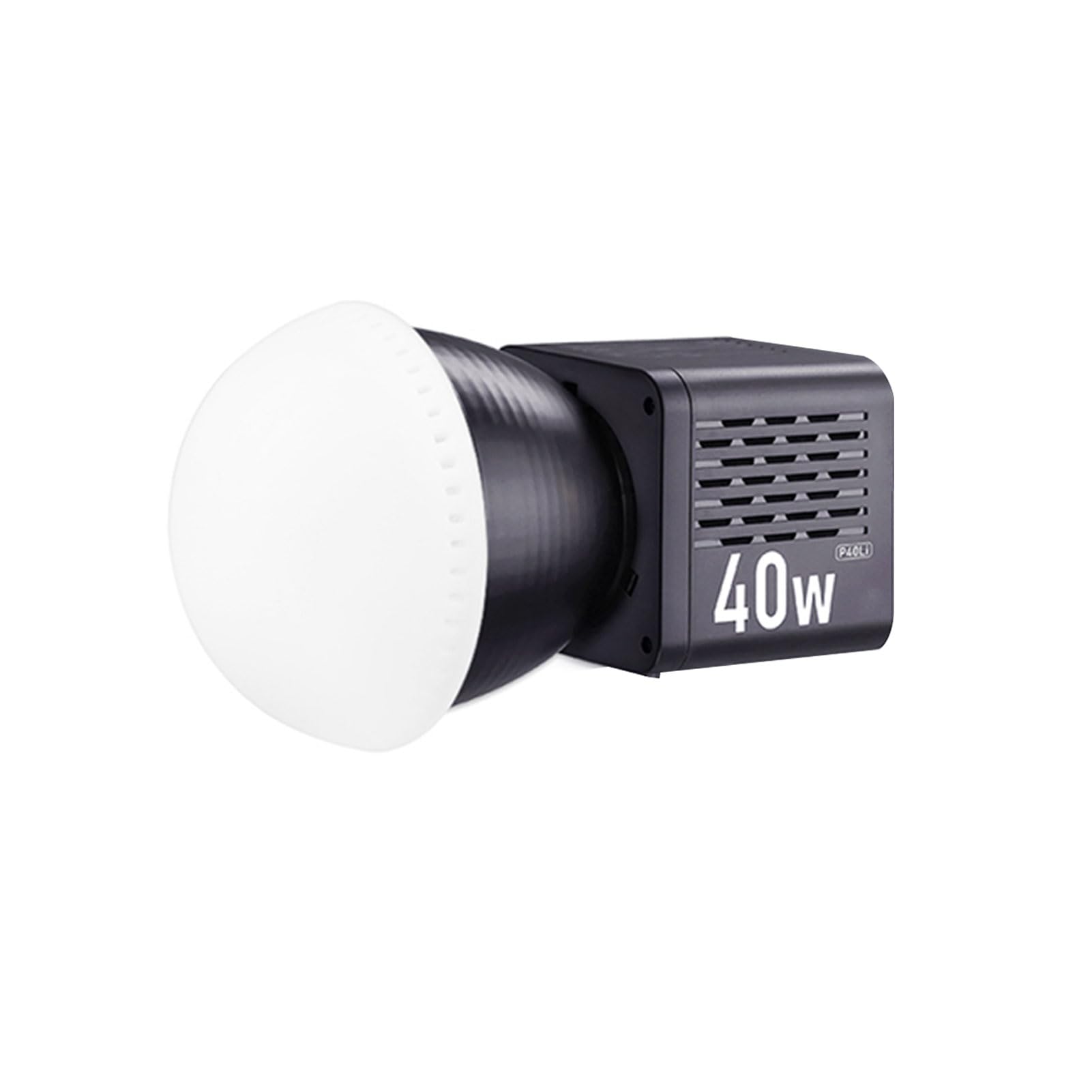 Andoer P40C - Luz LED de vídeo portátil COB de 40 W con temperatura de color ajustable de 2500 K-6500 K, alto CRI 95+, 8 efectos de luz, ventilador integrado para fotografía