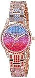 Juicy Couture Black Label Women's Multicolored Genuine Crystal Accented Rose Gold-Tone Bracelet Watch