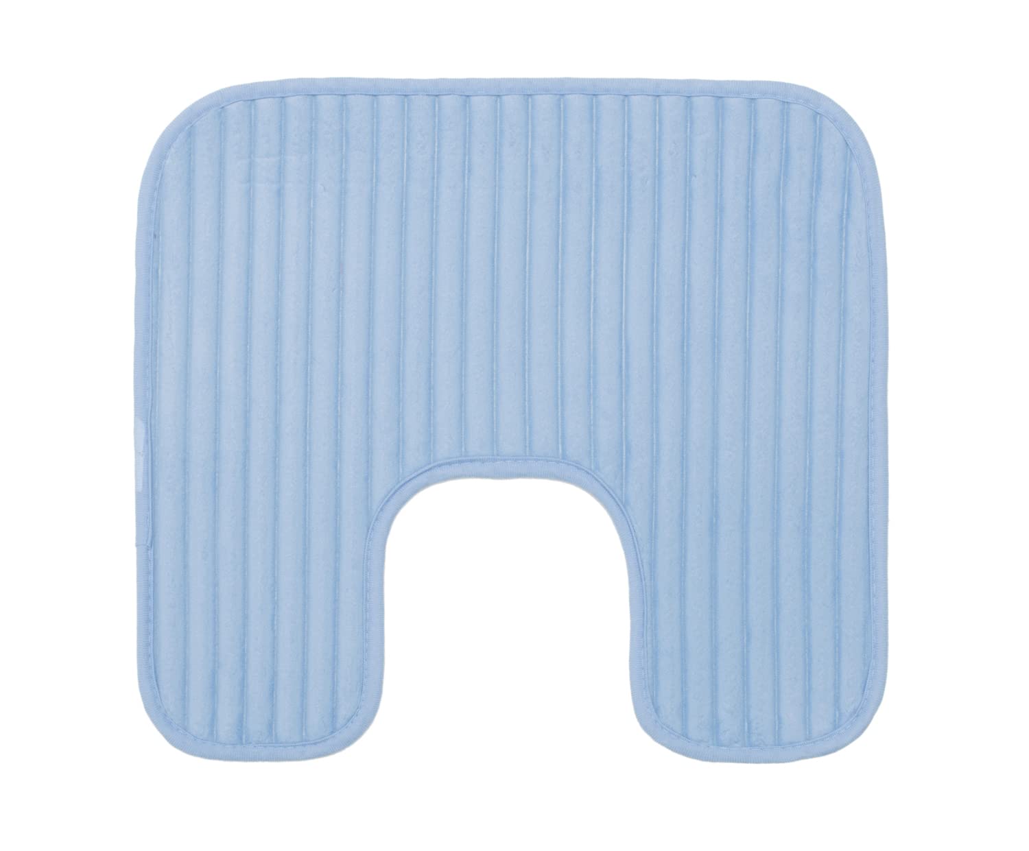 Tapis Toilette Gözze Anthracite - Forme U - 50x45 Cm - Antidérapant