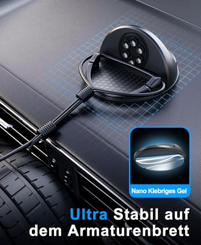 Qi-Ladegerät für Auto Beeasy 15W kabelloses Ladegerät mit Halterung