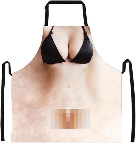 Miniatura 7 de Divertido delantal de cocina, regalos novedosos para mujeres y hombres, delantal sexy para cocinar, barbacoa, hornear, asar a la parrilla, regalo de
