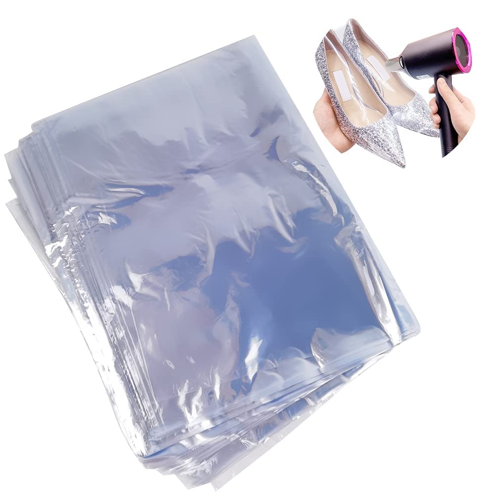 Shrink Wrap Bags, Heat Shrinkable Flm Bag, Environmental Protection Heat Shrinkable Film Heat Shrinkable Bag Various Sizes to Choose,for Storing Household Items (L(28 * 45cm))