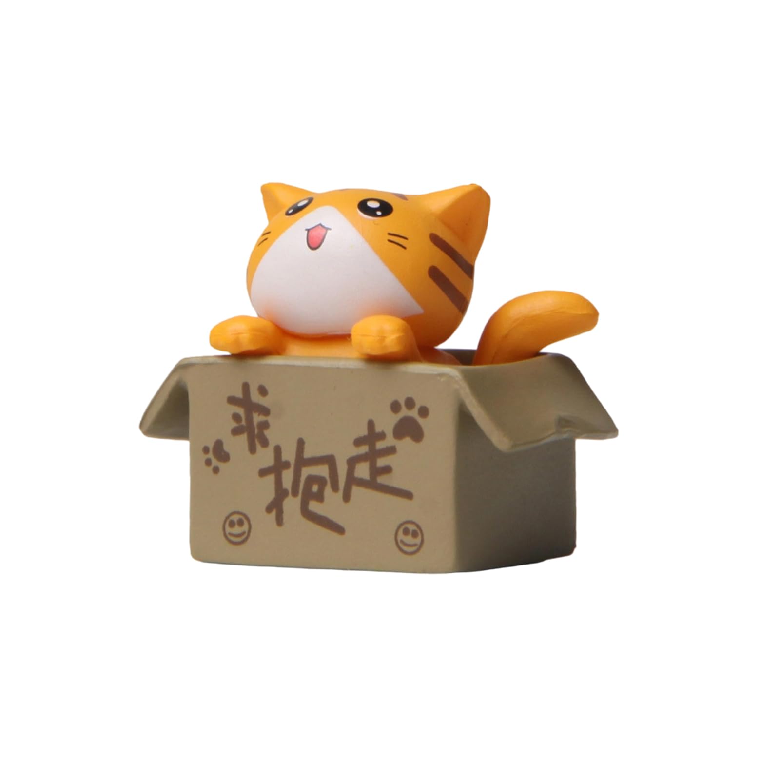 Hsioluted Adorable Open Mouth Cats Car Dashboard Decors with Puppy Eye Whimsical for Vehicle Interior Styling & Home Decoration Lovely Cats Car Dashboard Decoration