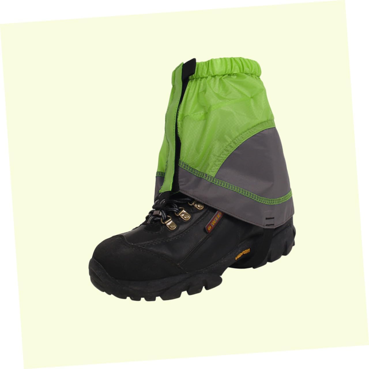1pair Lightweight Gaiters for Hiking Walking and Climbing Ultra-Light Ankle Covers Green and Grey Protect Shoes from Rain and Mud Easy to Wear and Quick-Drying