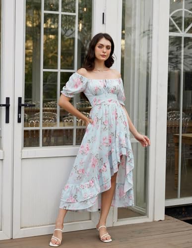 Image of Scarlet Darkness Corset Dresses for Women Summer 2026 Floral Wedding Guest Chiffon Sundress