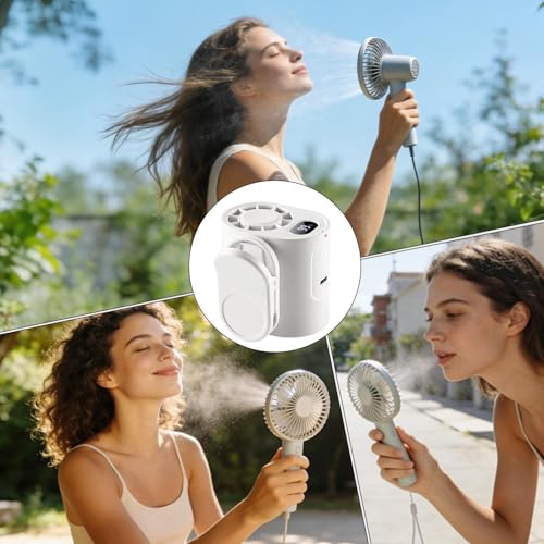 Ventilador de clip recargable para combatir el calor en el escritorio de la oficina 6