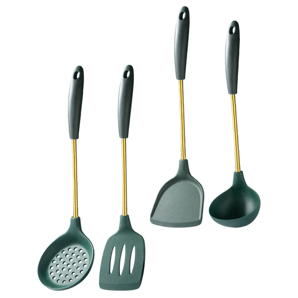 ULTECHNOVO Utensili Da Cucina in Acciaio Inox Spatola Resistente Al Caldo Cucchiaio Per Zuppa Di Utensili Per Cucina Per in Acciaio Inox