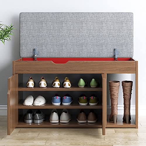Banc rembourré de grande capacité au design épuré pour entrée - 3