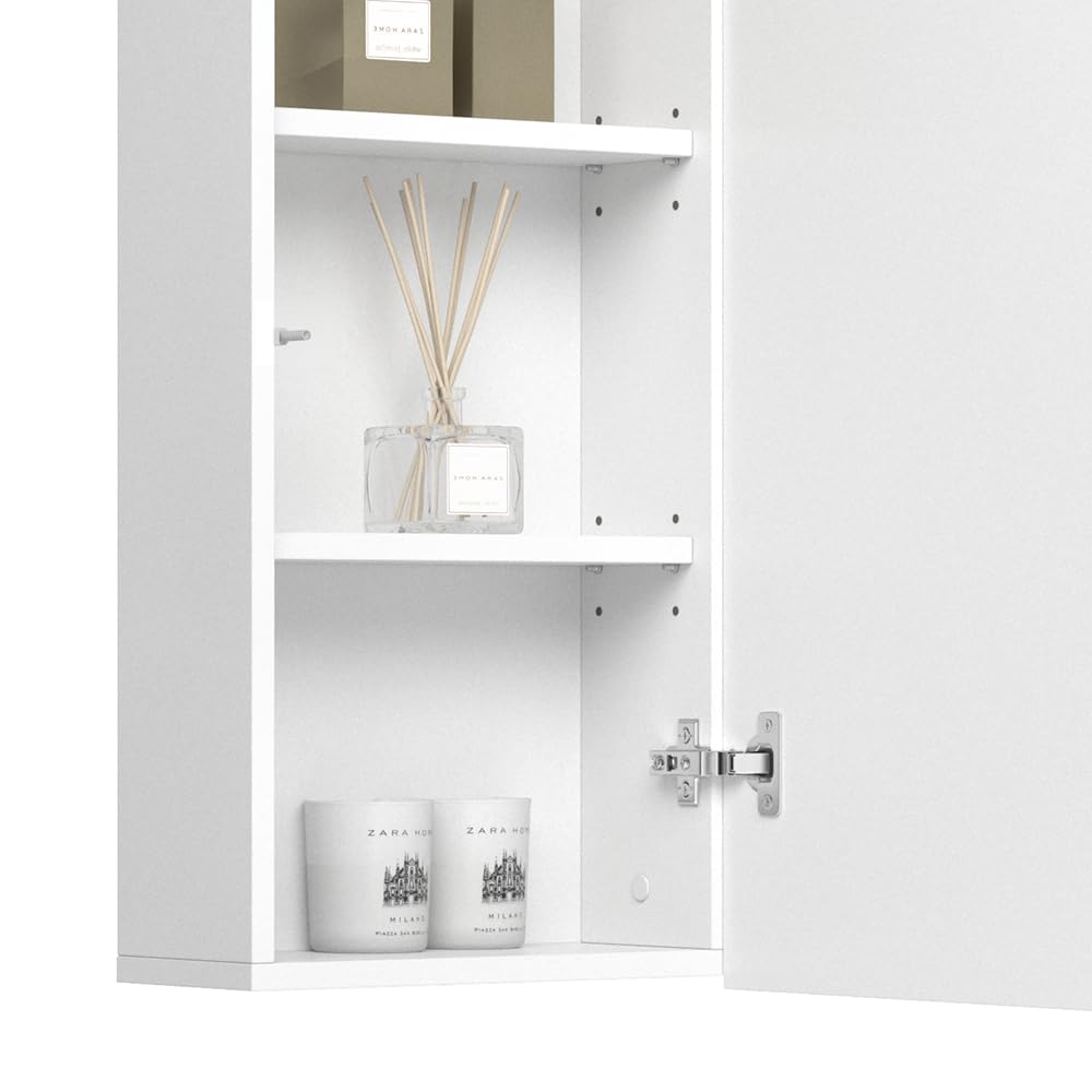 Vicco Mobile bagno Izan, Bianco, 36.6 x 76.6 cm, a parete, combinabile con altri mobili da bagno Izan