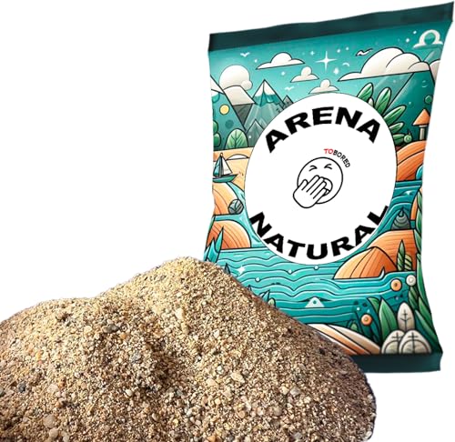 Tobored Saco de Arena. 30 kg de Arena 100% Natural. Es Arena de Playa Muy Fina 0,1-0,8 mm Arenero Infantil, Arena para Belenes, Arenero Niños o Incluso para Mascotas...
