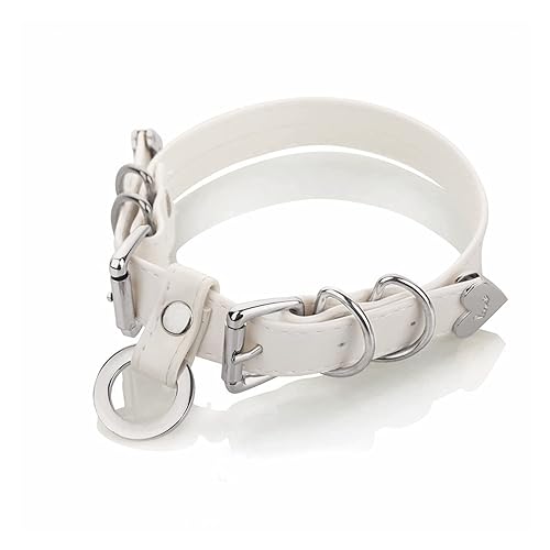 ADEMISHIA Handmade Punk Gold O-Ring Leather Choker Necklaces With Buckle Fastening Adjustable Collar For Womens