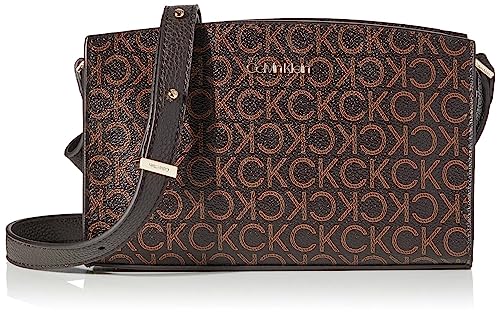 Calvin Klein Damen Ck Code Crossbody Crossovers, Brown Mono