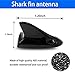 QKWL Car Shark Fin Universal Antenna, Shark Fin Antenna, Shark Fin Antenna Cover, Waterproof and Rust-Proof, Durable, Suitable for Most Cars, Trucks, SUVs, Etc (Black)