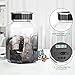 X-Large Piggy Bank for Adults Kids, Vcertcpl Digital Coin Counting Bank with LCD Counter, 2.4L Capacity, Great Coin Counter Bank Money Counting Jar with Total Amount Displayed, Bank for All US Coins