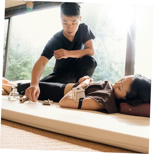 Single Hole Moxibustion Box Portable Moxa Therapy Tool Bamboo Moxa Storage for Travel miniatura 2
