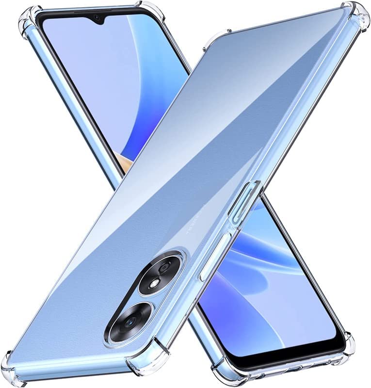 Muzz Transparent Crystal Clear Back Cover Case for Oppo A78 5G | Shockproof Soft TPU Case | Cushioned Edges for Ultimat Protection Back Case for Oppo A78 5G (Transparent) (Clear)