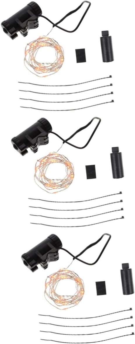 Mikikit Tire Light Rear Bike Lights Front Cycling Reflective Spoke LED Rechargeable Decorative Light Riding