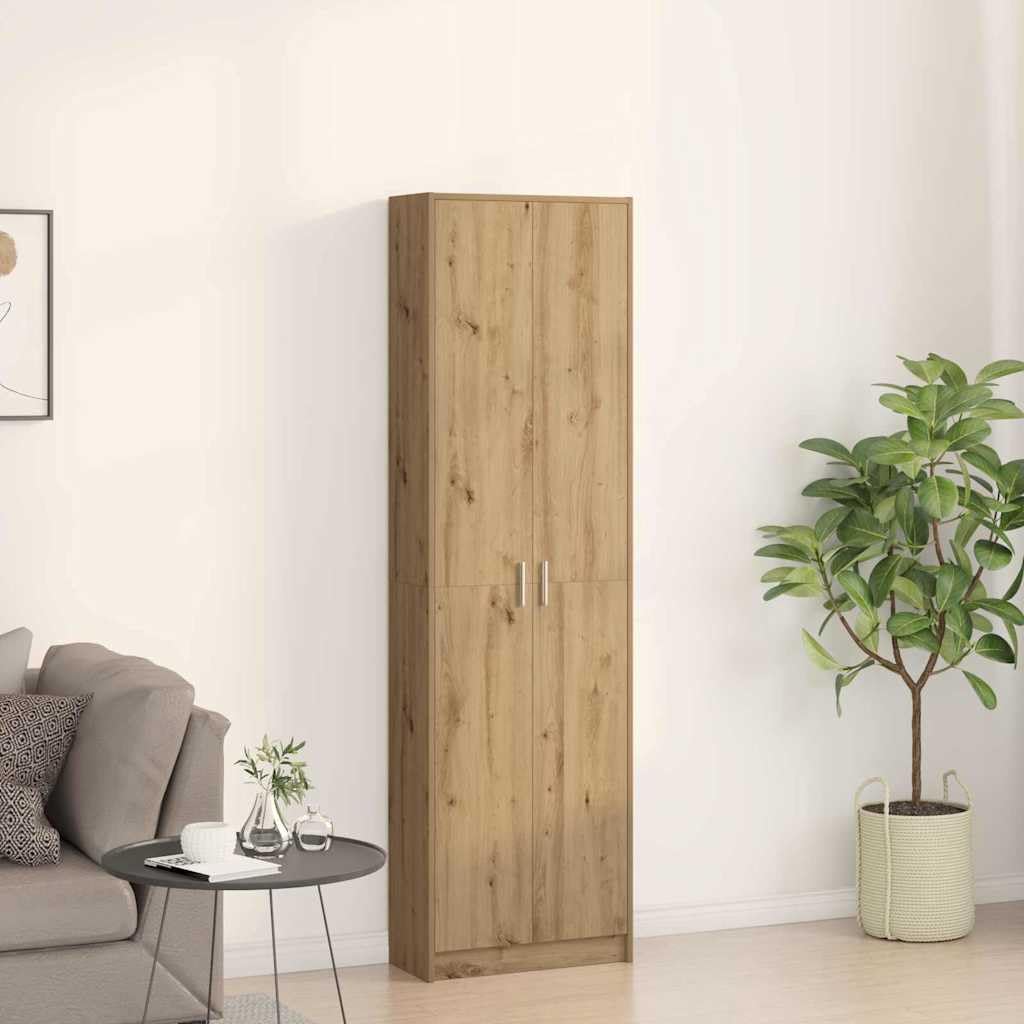 Refined Armario Roble Artesanal 55 x 25 x 189 cm Madera de ingeniería