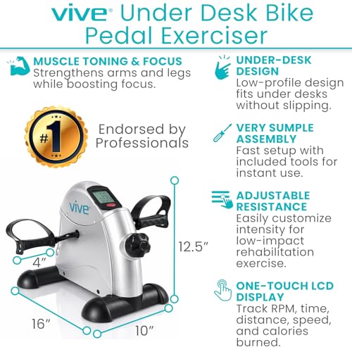 Pédalier de rééducation Vive mini vélo pour stimuler la circulation - 2