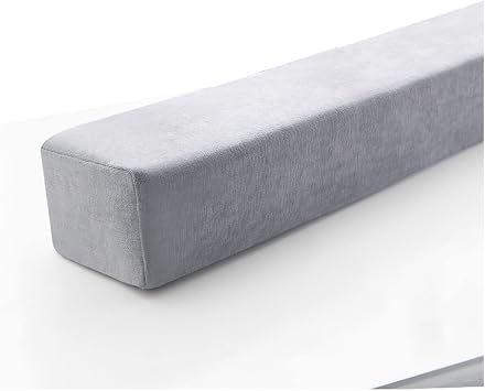 Bed Gap Filler Long Bed Sofa Gap Filler High Density Bedside Protection Cushion Headboard Pillow Armrest Pillow Sofa Support Headboard Pillow Gap Color Gray, Size 20X8X50cm