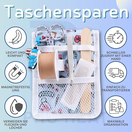 Ph Pro Heat Krankenschwester Tasche für Arbeit mit Magnet - Pflege Tasche - Kankenhaus Zubehör - Schwesterntasche mit Multifunktionalen Fächern - Krankenpflege Organizer.