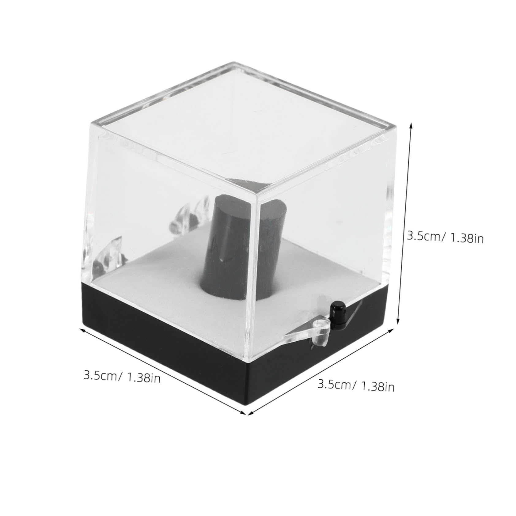 OUNONA Mineral Crystal Specimen Storage 2pcs Display Cases for Rock Collections Enhanced Clarity