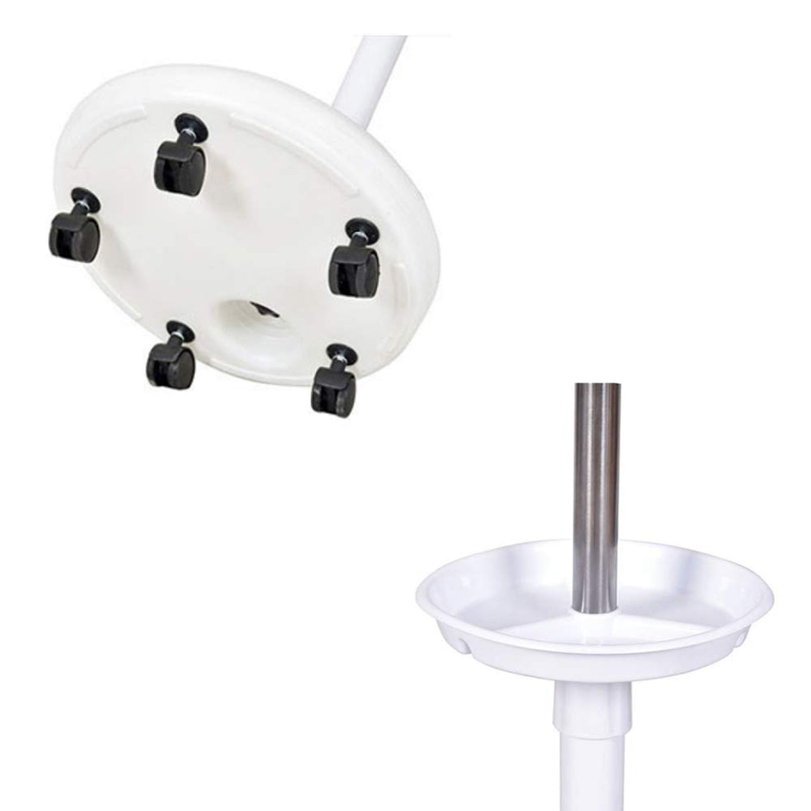Lampada da Terra con ingrandimento Verticale a LED, Lampada di Bellezza, Lampada da Lettura a Collo di Cigno Regolabile in Altezza Lampada da Lettura con Lente d'Ingrandimento a LED Regolabile