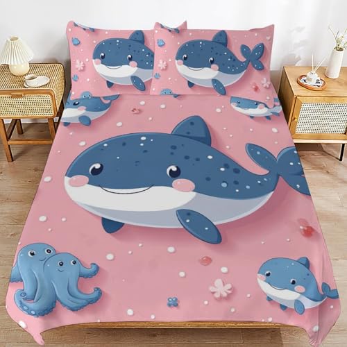 Parure de lit microfibre douce housse couette animal durable
