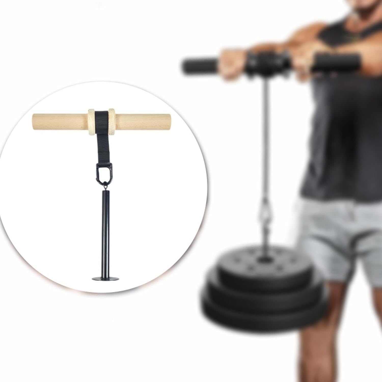 Forearm Roller with Silent Lifting Mechanism for Strengthening