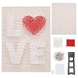 WEBEEDY DIY String Art Kit Love Heart Craft Kit Creative Craft Kits for Girls and Boys Adult Home Wall Table Decorations Valentine's Gifts