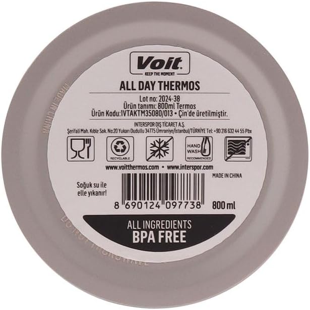 Voit All Day Termos 800 ml, Gri