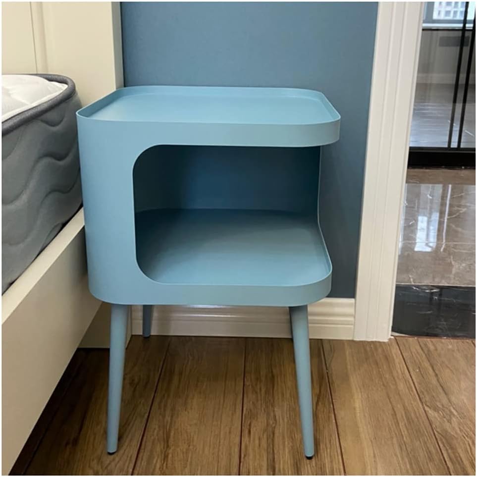 Bedside Table Bedside Table Small Side Table Wrought Iron Storage Cabinet Coffee Table Bedroom Children's Room Small Side Table Living Room Dormitory Room Furniture Nightstand Storage Unit