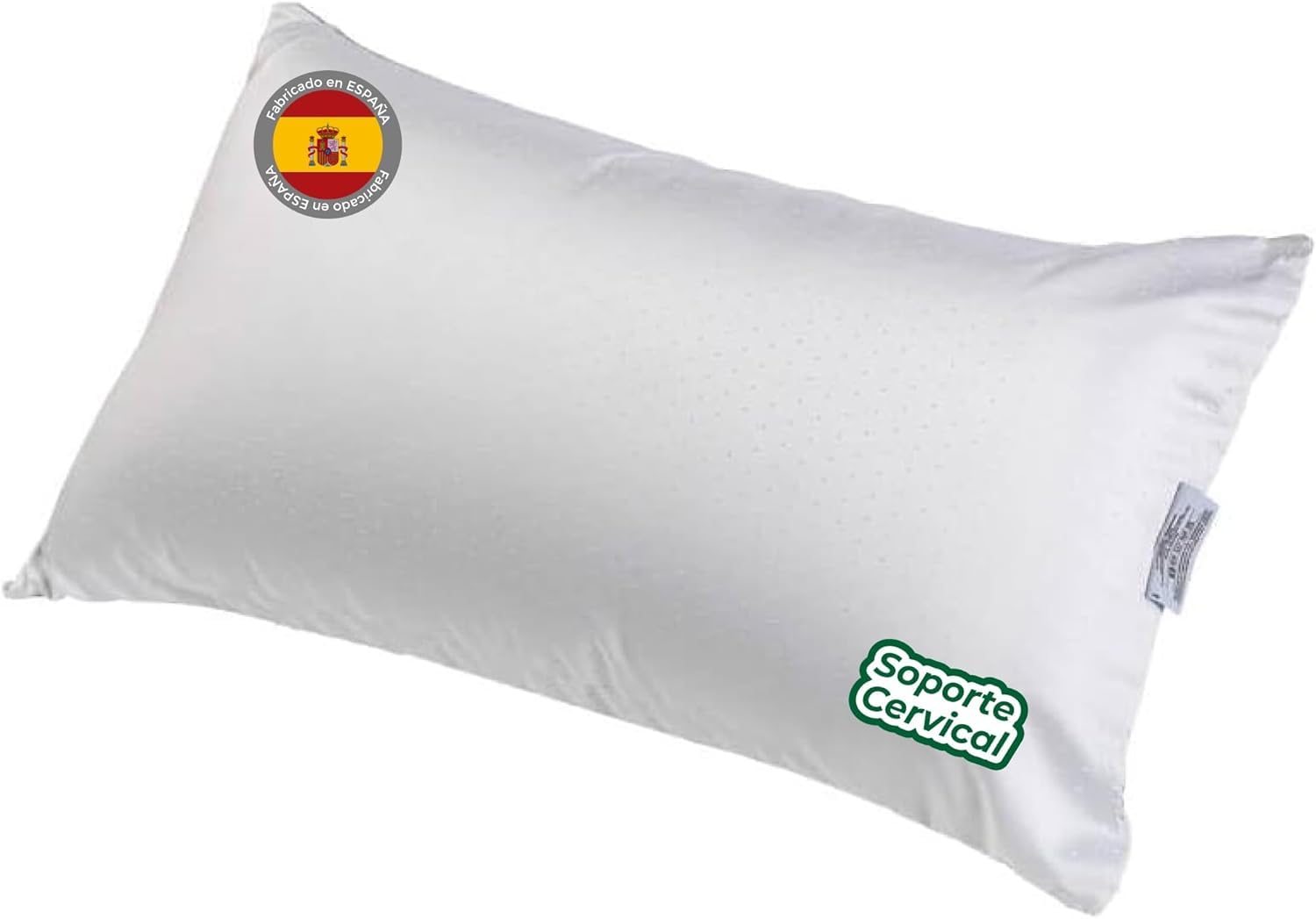 Almohada Extra Firme y Alta para Dormir de Lado Soporte Cervical Ergonomico Gran Volumen Transpirable Funda Lavable Recupera Forma - 150cm