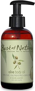 Best of Nature 100% Pure Olive Massage & Body Oil (8 oz)