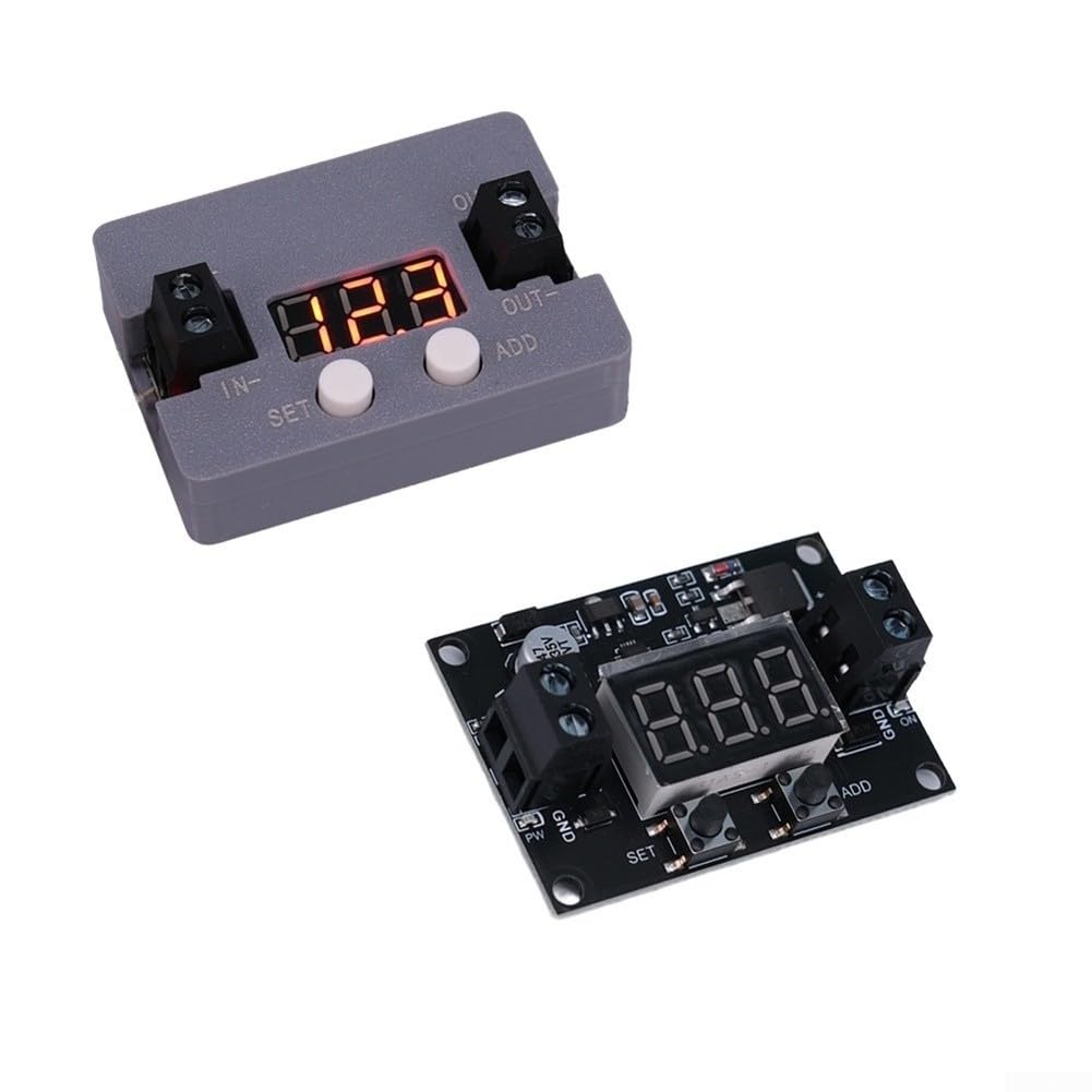 Protección de descarga de batería 12 V con desconexión de bajo voltaje, interruptor automático, voltaje ajustable 4-30 V CC