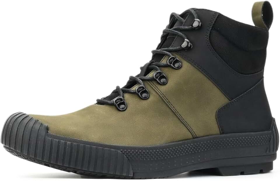 WEOOAR Botas De Caminhada Masculinas Para Trilhas Ao Ar Livre, Mochilão, Montanhismo, Calçados Adequados Homens (Verde, 10)