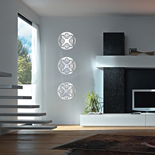 Specchio Decorativo Flexistyle Ball – Design Moderno, Acrilico 3 Mm, 40x40 Cm, Indistruttibile, Made In EU, Argento