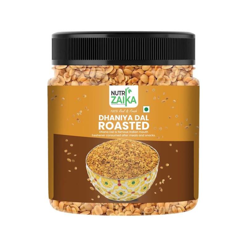 NUTRIZAIKA Roasted Dhaniya Dal | Natural Coriander Mouth Freshener | After-Meal Digestive | Crunchy & Aromatic | 1Kg-image-48
