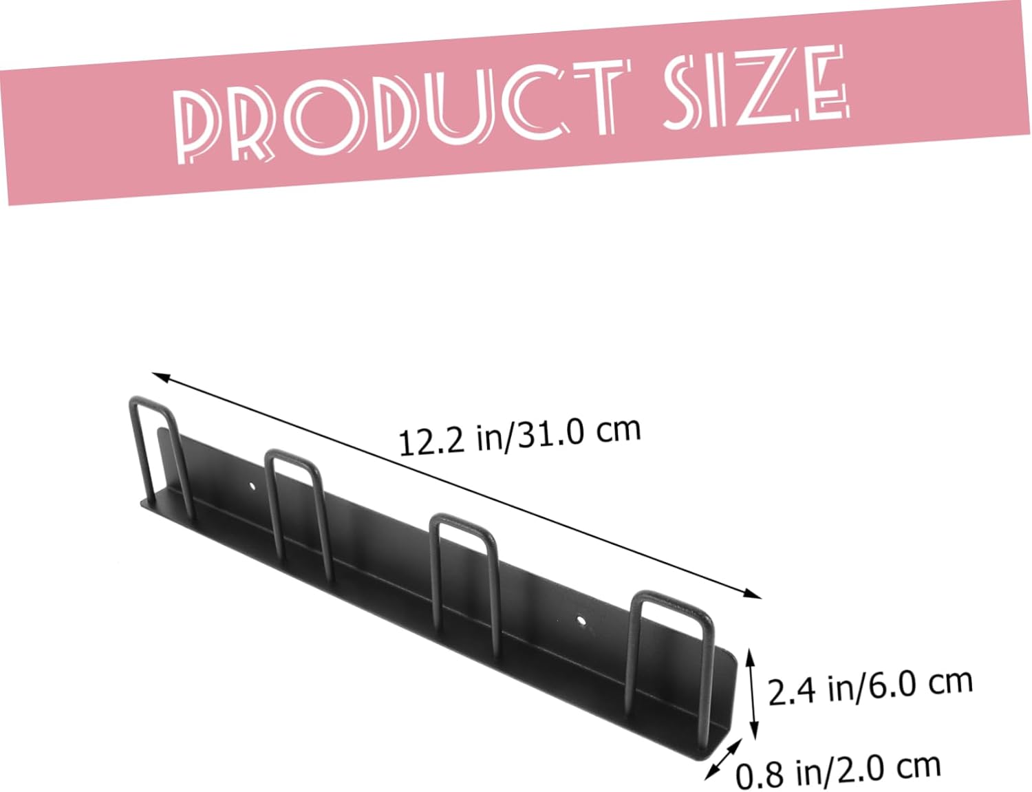 ABOOFAN 2Pcs Wall Mounted Cup Holder Modern Mug Hooks for Home Storage Space Saving Kitchen Accessory for Office Bar and Dining Room Decor