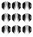 3 Sets of Pentathlon Vizion Swish Standard Dart Flights Plus 1 Set of 3 Aluminum Dart Flight Protectors (Clear)